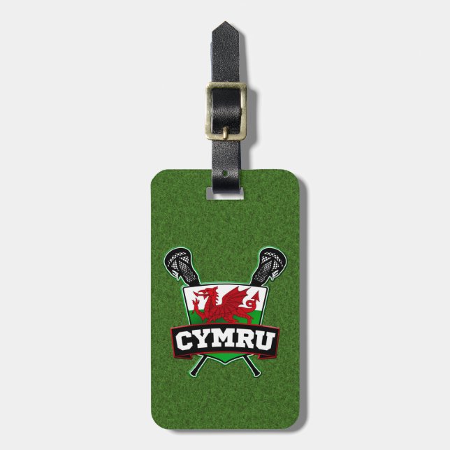 Welsh Lacrosse Luggage Tag Template (Front Vertical)