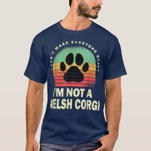 Welsh Lover Corgi Dad Vintage Corgi Paw Welsh Corg T-Shirt