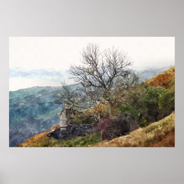 WELSH MOUNTAIN LANDSCAPE POSTER (Front)