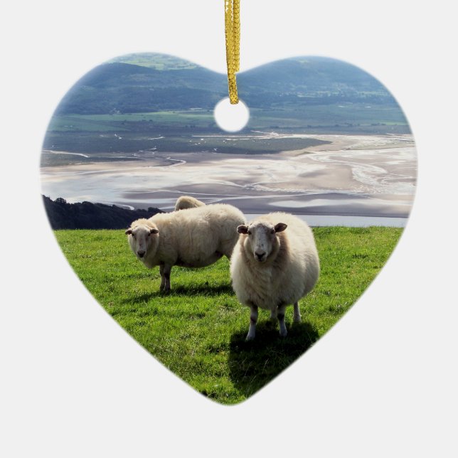 WELSH MOUNTAIN SHEEP CERAMIC ORNAMENT (Front)