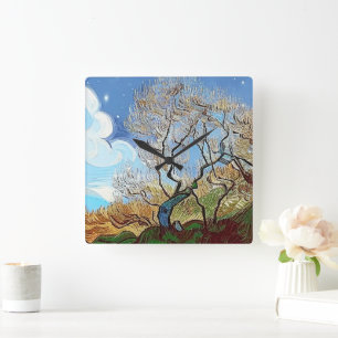 WELSH MOUNTAIN  TREE SQUARE WALL CLOCK