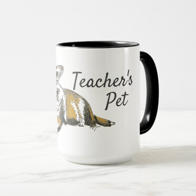 Welsh Pembroke Corgi Original Art Teachers Pet Mug (Front Right)