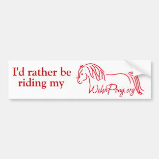 Welsh Pony & Cob Society of America Bumper Sticker