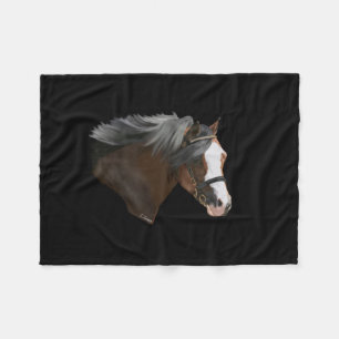 Welsh Pony Portrait Fleece Blanket