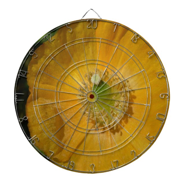 Welsh Poppy Macro Dartboard (Front)
