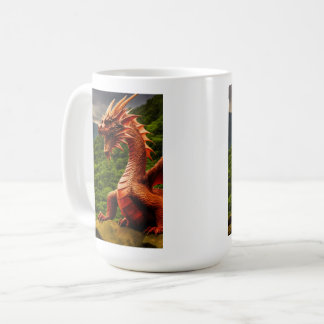 Welsh Red Dragon – Symbol of Strength & Heritage Coffee Mug