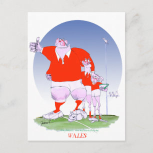 welsh rugby chums, tony fernandes postcard