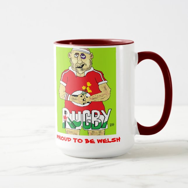 WELSH RUGBY MUG (Right)