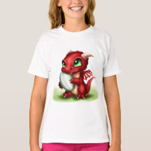 Welsh Rugby Playing Dragon Kids T-Shirt