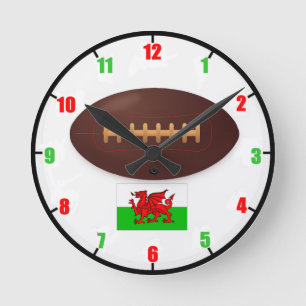 Welsh Rugby Wall Clock