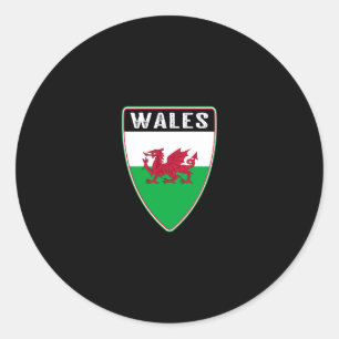 Welsh Shield Classic Round Sticker