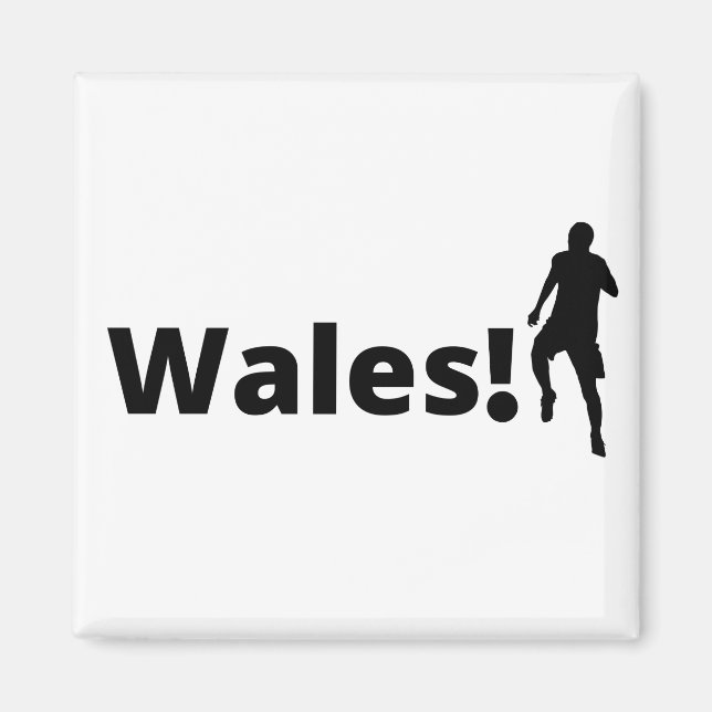 Welsh soccer player using dot as a ball   magnet (Front)