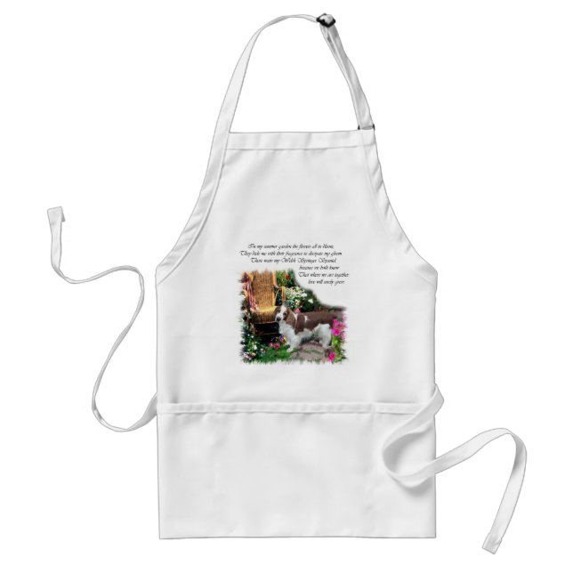 Welsh Springer Spaniel Art Gifts Standard Apron (Front)