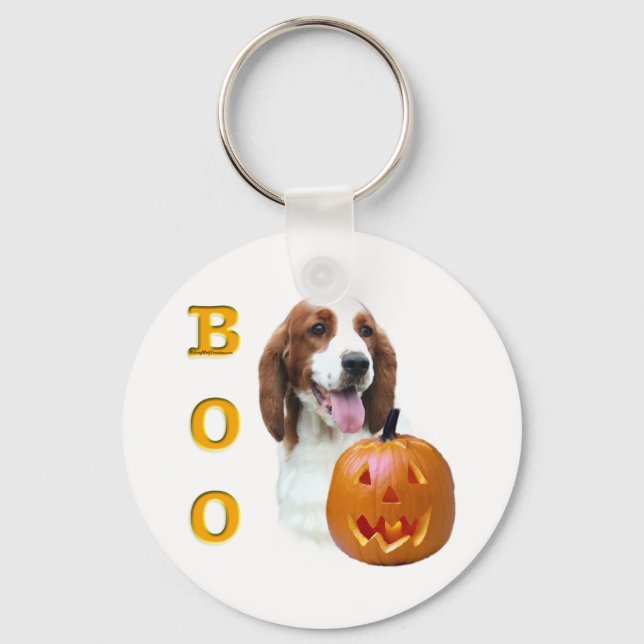 Welsh Springer Spaniel Boo Key Ring (Front)