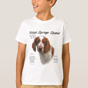 Welsh Springer Spaniel History Design T-Shirt
