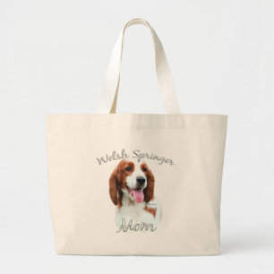 Welsh Springer Spaniel Mum 2 Large Tote Bag