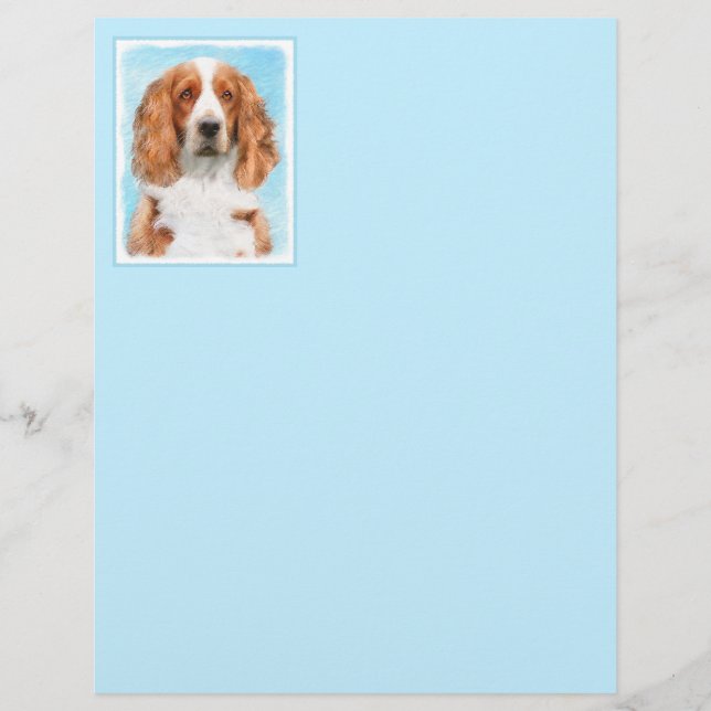 Welsh Springer Spaniel Painting - Original Dog Art (Front)