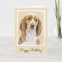 Welsh Springer Spaniel Painting - Original Dog Art