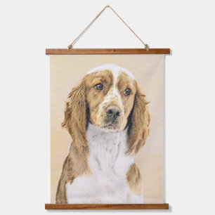 Welsh Springer Spaniel Painting - Original Dog Art Hanging Tapestry