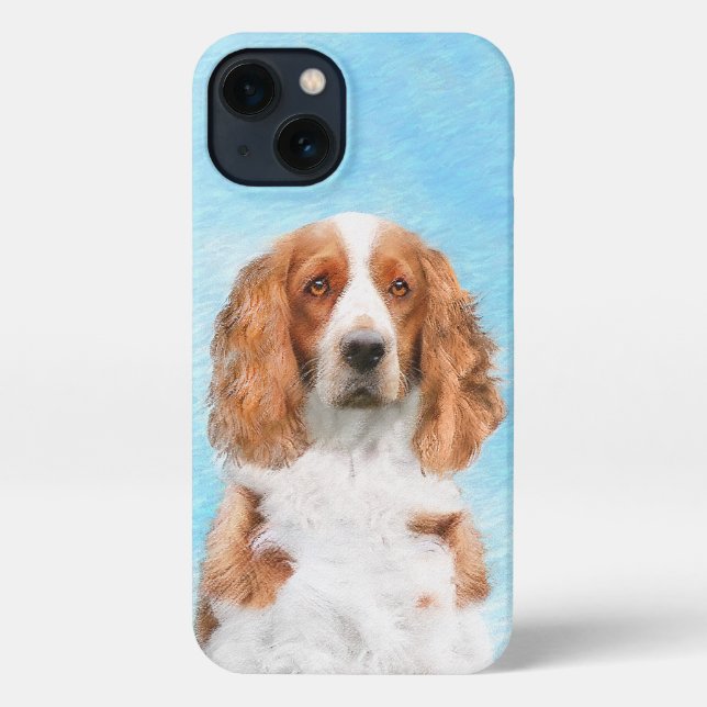 Welsh Springer Spaniel Painting - Original Dog Art iPhone Case (Back)