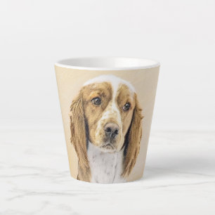 Welsh Springer Spaniel Painting - Original Dog Art Latte Mug