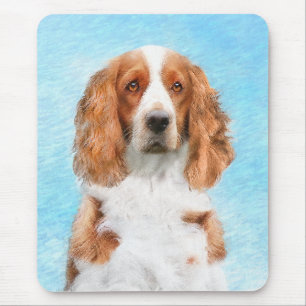 Welsh Springer Spaniel Painting - Original Dog Art Mouse Pad
