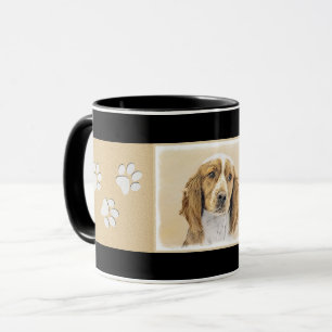 Welsh Springer Spaniel Painting - Original Dog Art Mug