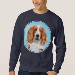 Welsh Springer Spaniel Painting - Original Dog Art Sweatshirt