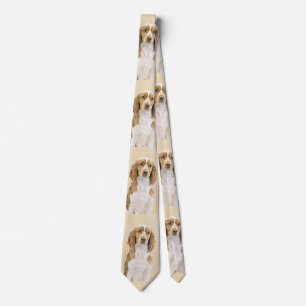 Welsh Springer Spaniel Painting - Original Dog Art Tie