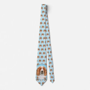 Welsh Springer Spaniel Painting - Original Dog Art Tie
