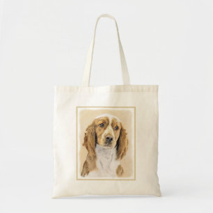 Welsh Springer Spaniel Painting - Original Dog Art Tote Bag