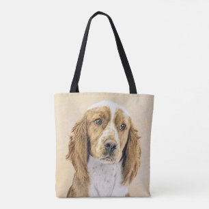 Welsh Springer Spaniel Painting - Original Dog Art Tote Bag