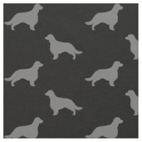Welsh Springer Spaniel Silhouettes with Long Tail