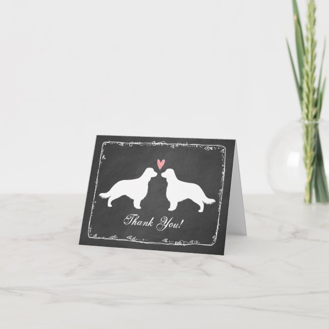 Welsh Springer Spaniels (long tails) Thank You Card (Front)