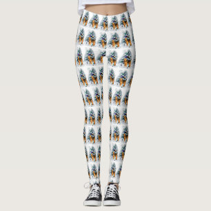 Welsh Terrier Christmas Leggings