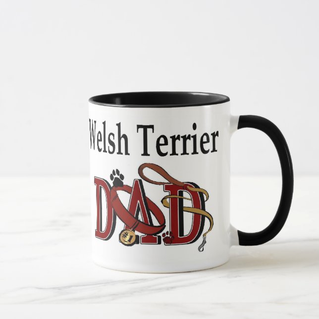 Welsh Terrier Dad Gifts Mug (Right)