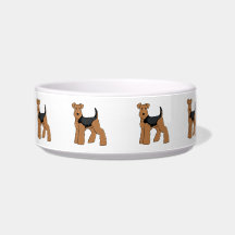 Welsh terrier dog bowl
