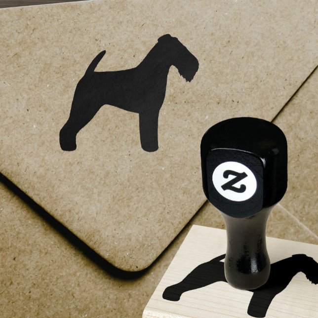 Welsh Terrier Dog Breed Silhouette Rubber Stamp (Creator Uploaded)