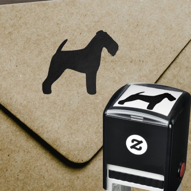 Welsh Terrier Dog Breed Silhouette Self-inking Stamp (Creator Uploaded)