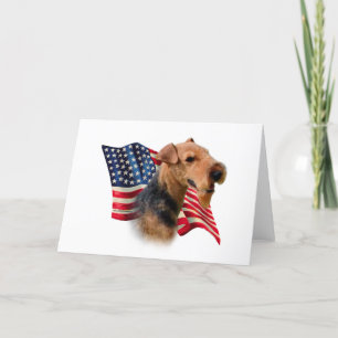 Welsh Terrier Flag Card