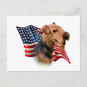 Welsh Terrier Flag Postcard