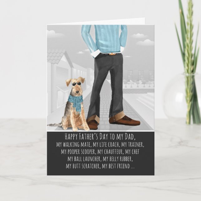 Welsh Terrier from the Dog Father's Day Card (Front)