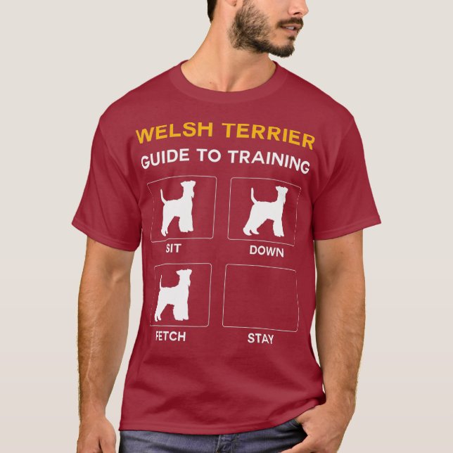 Welsh Terrier Guide To Training Dog Obedience T-Shirt (Front)