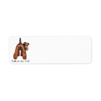 Welsh Terrier Tail Return Address Label