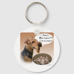 Welsh Terrier Turkey Key Ring