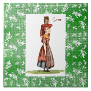 Welsh Traditional Costume - Gower Tile