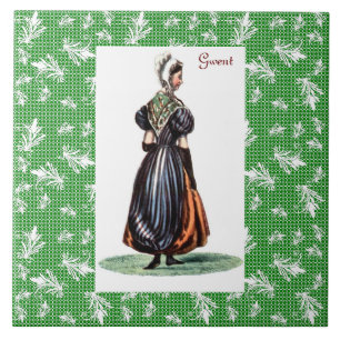 Welsh Traditional Costume - Gwent Tile