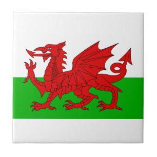 Welsh / Wales Flag - Cymru High Quality Image Ceramic Tile