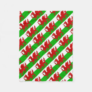 Welsh / Wales Flag - Cymru High Quality Image Fleece Blanket
