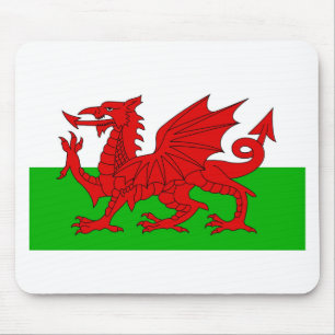 Welsh / Wales Flag - Cymru High Quality Image Mouse Pad